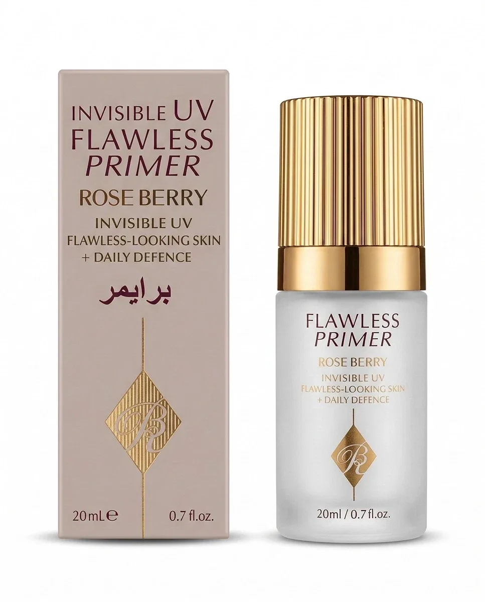 Rose Berry Flawless Primer Invisible UV Flawless-Looking Skin with Daily Defence, 20ml