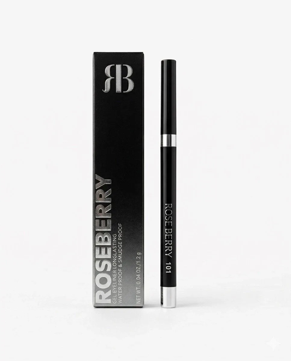 rose berry gel eyeliner pencil, long-lasting, waterproof and smudge proof